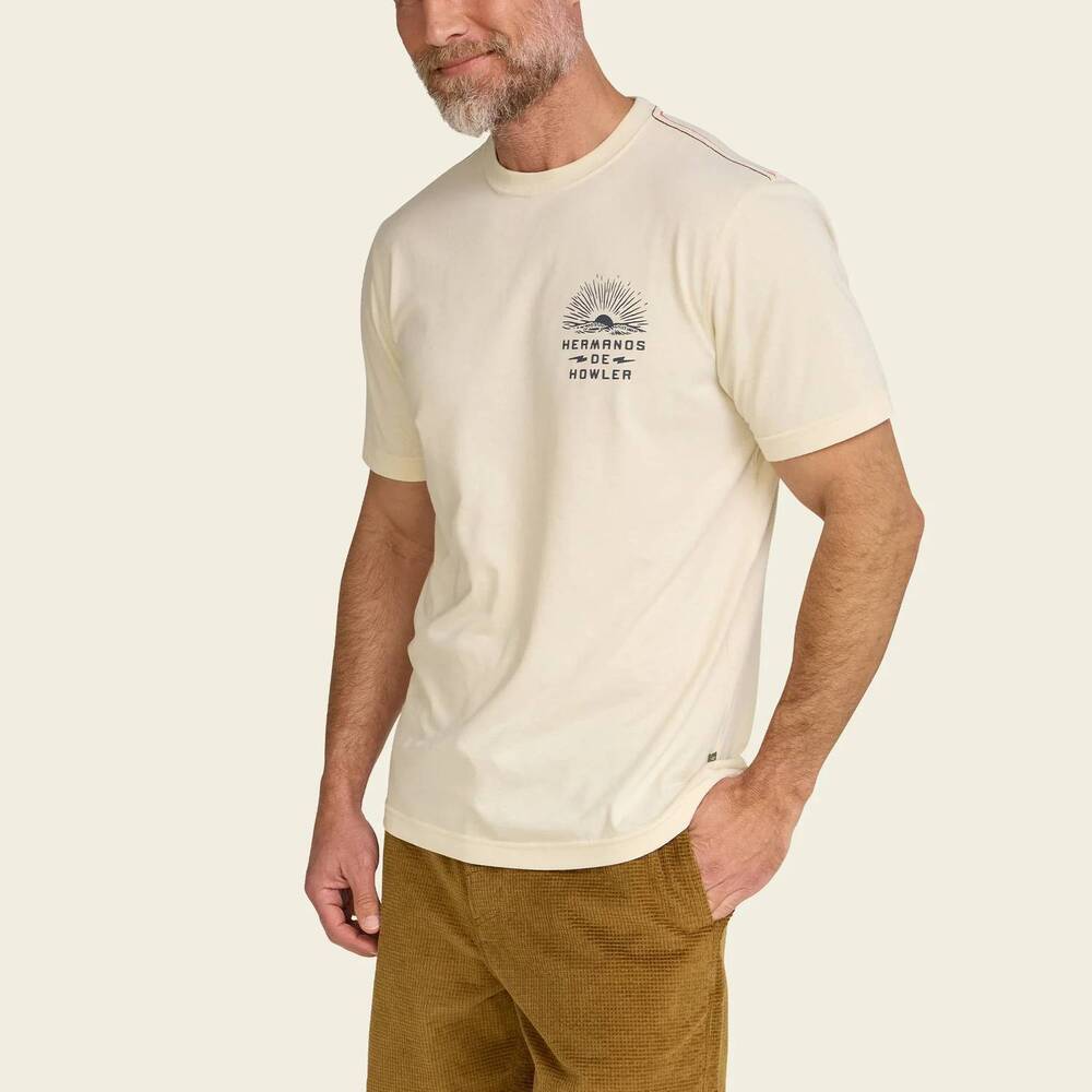 NEW HOWLER BROTHERS sunset rider t-shirt in natural